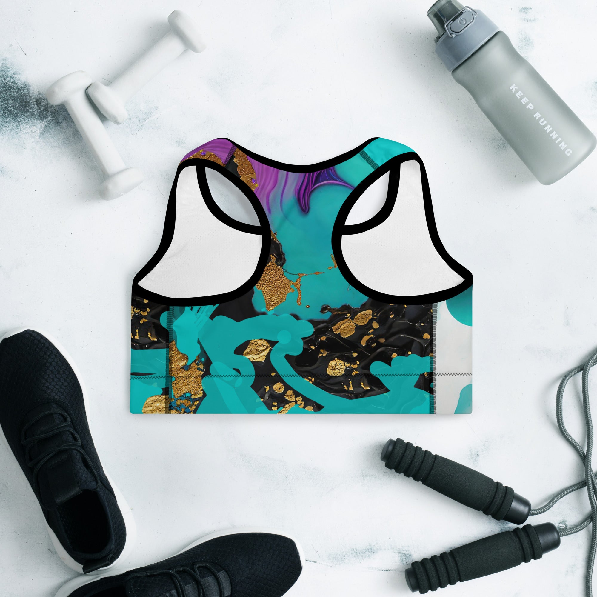 Gym Top for Women. Sports Bra. Fitness top or Dance top. Yoga top or bra for pilates. Artz by WickedYo.